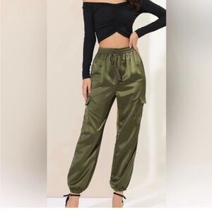 Joie Emerald 100% Silk Joggers